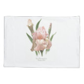 Blozende Roze Iris Kussensloop (Achterkant)