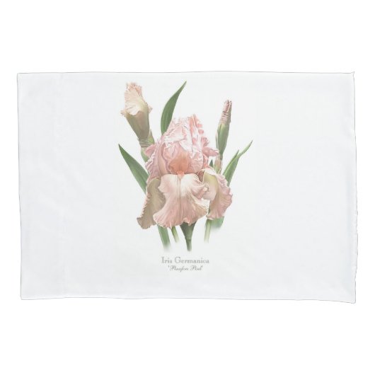 Blozende Roze Iris Kussensloop (Voorkant)