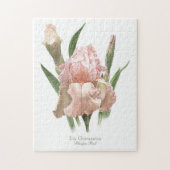 Blozende Roze Iris Legpuzzel (Verticaal)