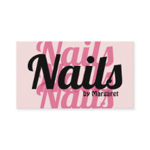 Blozende Roze Krachtige Typografie Nagelstudio