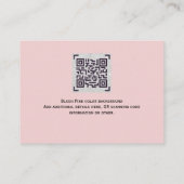 Blozende Roze Libelle Bloemen Boeken Voor Baby Ged Informatiekaartje (Achterkant)