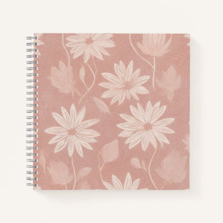 Blozende Roze Madeliefjes Bloemmotief Notitieboek