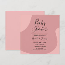 Blozende Roze Mauve Moderne Minimalistische Baby S