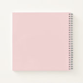 Blozende Roze Minimaal QR-Code Scan Me-ontwerp Notitieboek (Achterkant)
