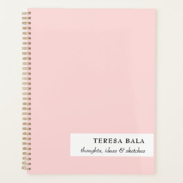 Blozende Roze Minimalistische 2026 Ontwerp Planner
