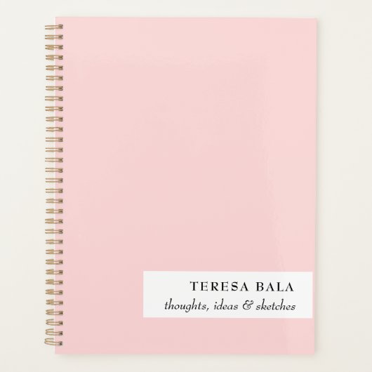 Blozende Roze Minimalistische 2026 Ontwerp Planner (Voorkant)