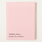 Blozende Roze Minimalistische 2026 Ontwerp Planner (Achterkant)