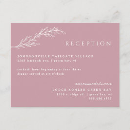 Blozende Roze Moderne Gesjabloneerde Botanische De Informatiekaartje