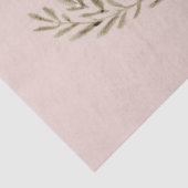 Blozende Roze Perzik Bloemige Wilde Bloemendecoupe Tissuepapier (Detail)