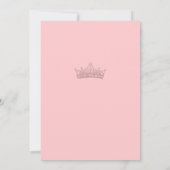 Blozende Roze Quinceanera Uitnodiging (Achterkant)