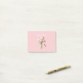 Blozende Roze Ranunculus Bloemen Lieveheersbeestje Post-it® Notes (Op bureau)