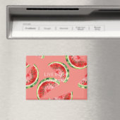 Blozende Roze Rode Groene Watermeloenen Magneet (Insitu (Vaatwasser))