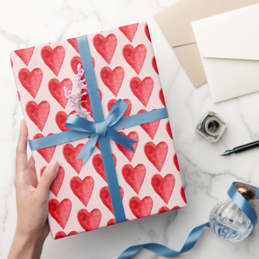 Blozende Roze Rode Rozen Bloemstuk Cadeaupapier (Geschenken)
