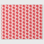 Blozende Roze Rode Rozen Bloemstuk Cadeaupapier (Vlak)