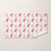 Blozende Roze Rode Vlinders   Bad Handdoek (Handdoek)