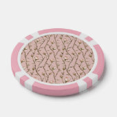 Blozende Roze Rozen Bloemig Poker Chips (Enkel)