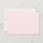 Blozende Roze Salie Waterverf Bloem Menu RSVP (Achterkant)