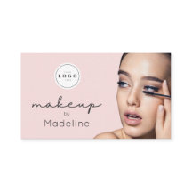 Blozende Roze Script Logo QR Code Foto Make-up