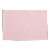 Blozende Roze Script Naam Monogram Kussensloop (Achterkant-Rechts)