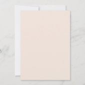 Blozende Roze Serene Lente Bruiloft Kaart (Achterkant)