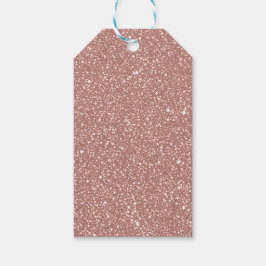 Blozende Roze Spikkelpatroon Feestje Cadeaulabel