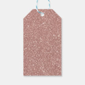 Blozende Roze Spikkelpatroon Feestje Cadeaulabel (Achterkant)
