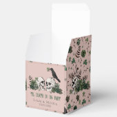 Blozende Roze St. Patricks Bloemenskelet Ierse Tro Bedankdoosjes (Geopend)