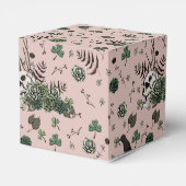 Blozende Roze St. Patricks Bloemenskelet Ierse Tro Bedankdoosjes (Achterkant)