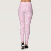 Blozende Roze Straling Mandala Leggings (Achterkant)