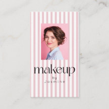 Blozende Roze Strepen Elegante Foto Make-up Arties