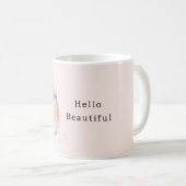 Blozende Roze Tas Parels Koffiemok (Voorkant rechts)