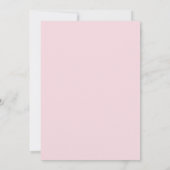 Blozende Roze Teal Botanische Bruiloft Kaart (Achterkant)
