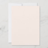 Blozende Roze Toile Strik Baby Borrel Kaart (Achterkant)