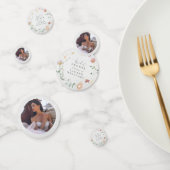 Blozende Roze Tuin Bloemen Krans Bruids Bruiloft Confetti (Groep)