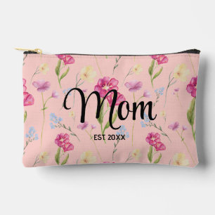 Blozende Roze Wilde Bloem Script Moeder Gevestigd  Etui