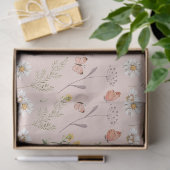 Blozende Roze Wilde Bloem Tissuepapier (Geschenk)