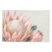 Blozende Roze Wit Romantisch  Waterverf Bloemmotie Kussensloop (Achterkant)