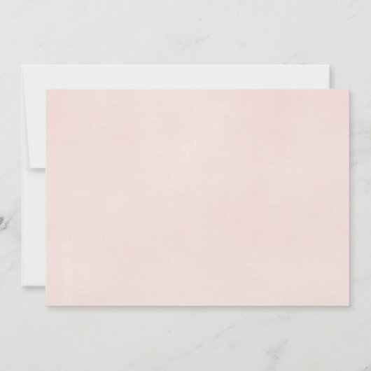 Blozende roze witte bloemengar girl doop communie kaart (Achterkant)