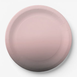 Blozende Roze & Zwarte Ombre Moderne Chic Bruiloft Papieren Bordje