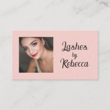 Blozende Roze Zwarte Script Foto Wimpers