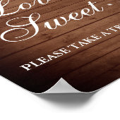 Blozende Rozen Bloemige Groene Huwelijks Dessert B Poster (Hoek)