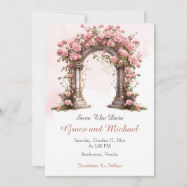 Blozende Rozen Boho Trouwboog Trouwen Save The Date