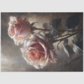 Blozende Rozen Paar Decoupage Tissuepapier (Voorkant)