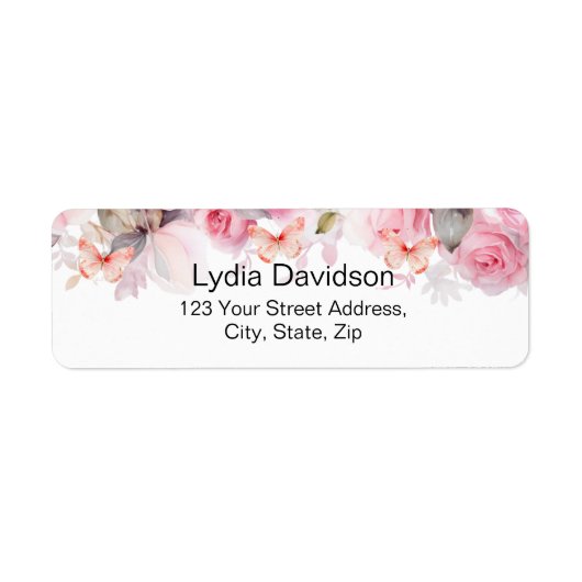 Blozende Rozen Retouradres Etiket (Voorkant)