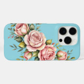 Blozende Rozen Tuin – Aquarel Bloemen Case-Mate iPhone Case (Achterkant (horizontaal))