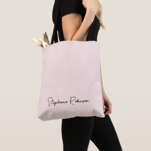 Blozende stijlvolle script monogram naam gepersona tote bag