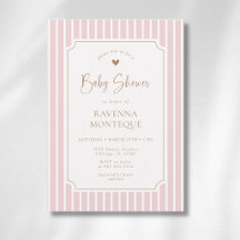 Blozende streep whimsical gouden lijst baby shower