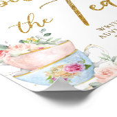 Blozende Thee Tuintje Bruiloft Feest - Vertel Alle Poster (Hoek)