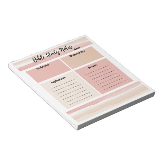 Blozende Tinten Bijbelstudie Notities Notitieblok (Schuin)