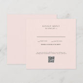 blozende trouw-QR-code-RSVP (Voorkant / Achterkant)